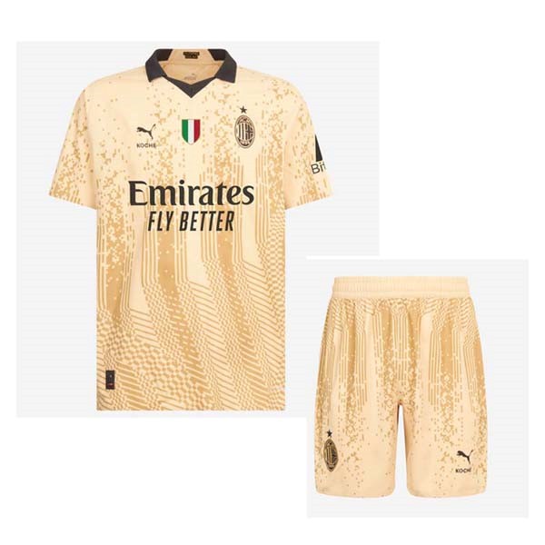 Maillot AC Milan 4th Enfant 2022-23 Jaune